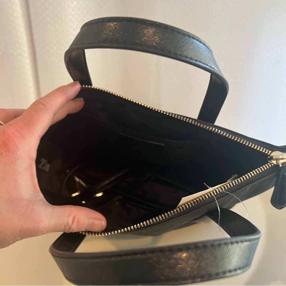 kate spade black satchel purse with sparkles - Picture 5 of 6